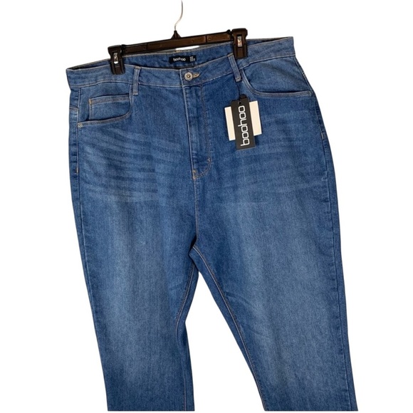 Boohoo NWT Blue Mid-Rise Skinny Jeans size 16 - Picture 8 of 8